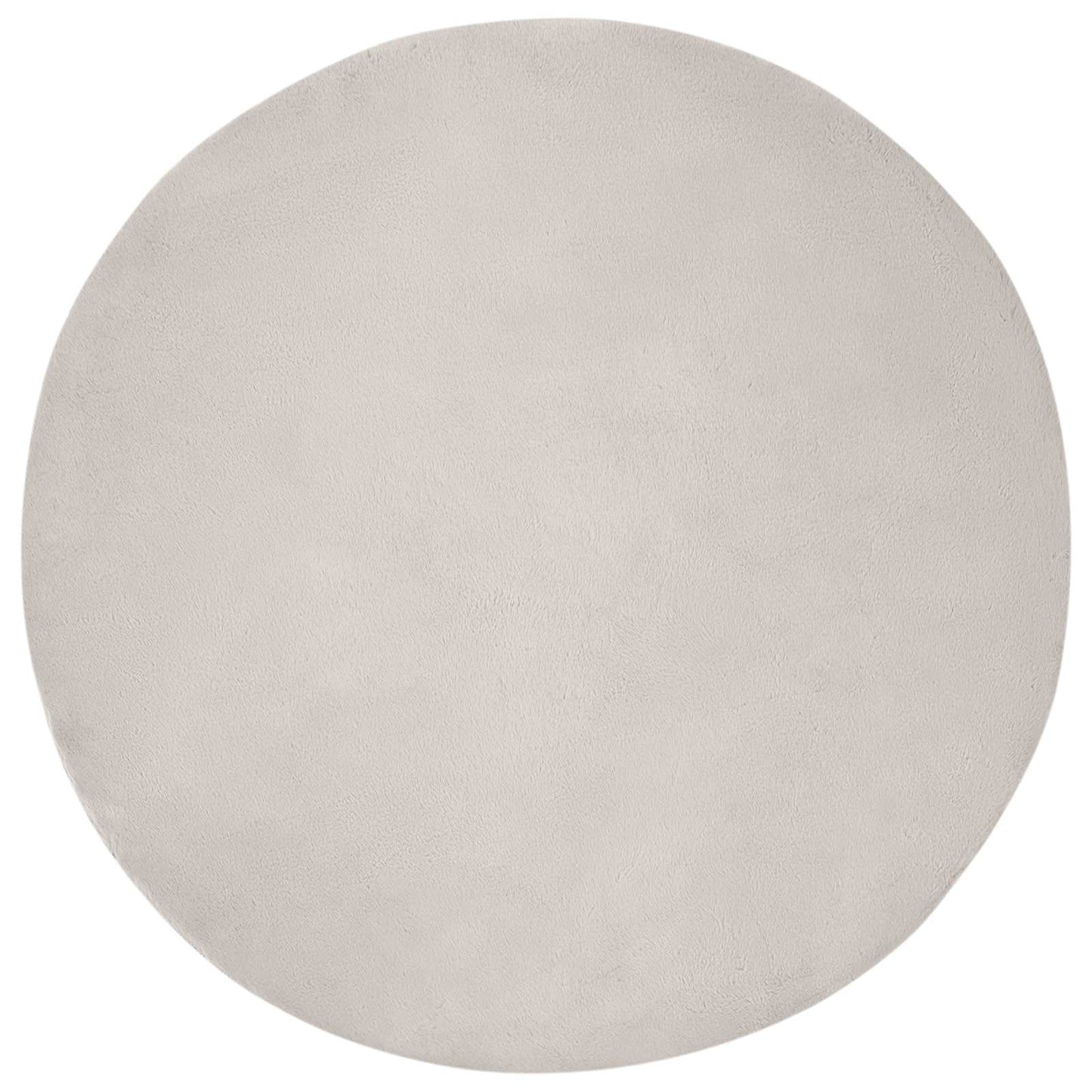 Tapis en fausse fourrure lapin Olite Beige Ø 120 cm Polyester