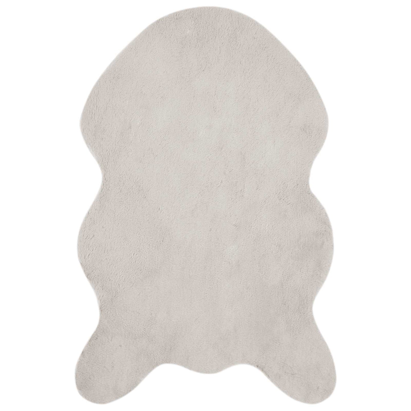 Kunstfell Hasen Teppich Olite Beige 80 x 120 cm Polyester