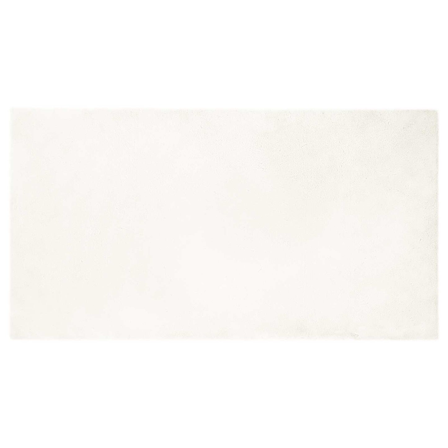 Faux Fur Rabbit Rug Olite Cream 80 x 150 cm Polyester