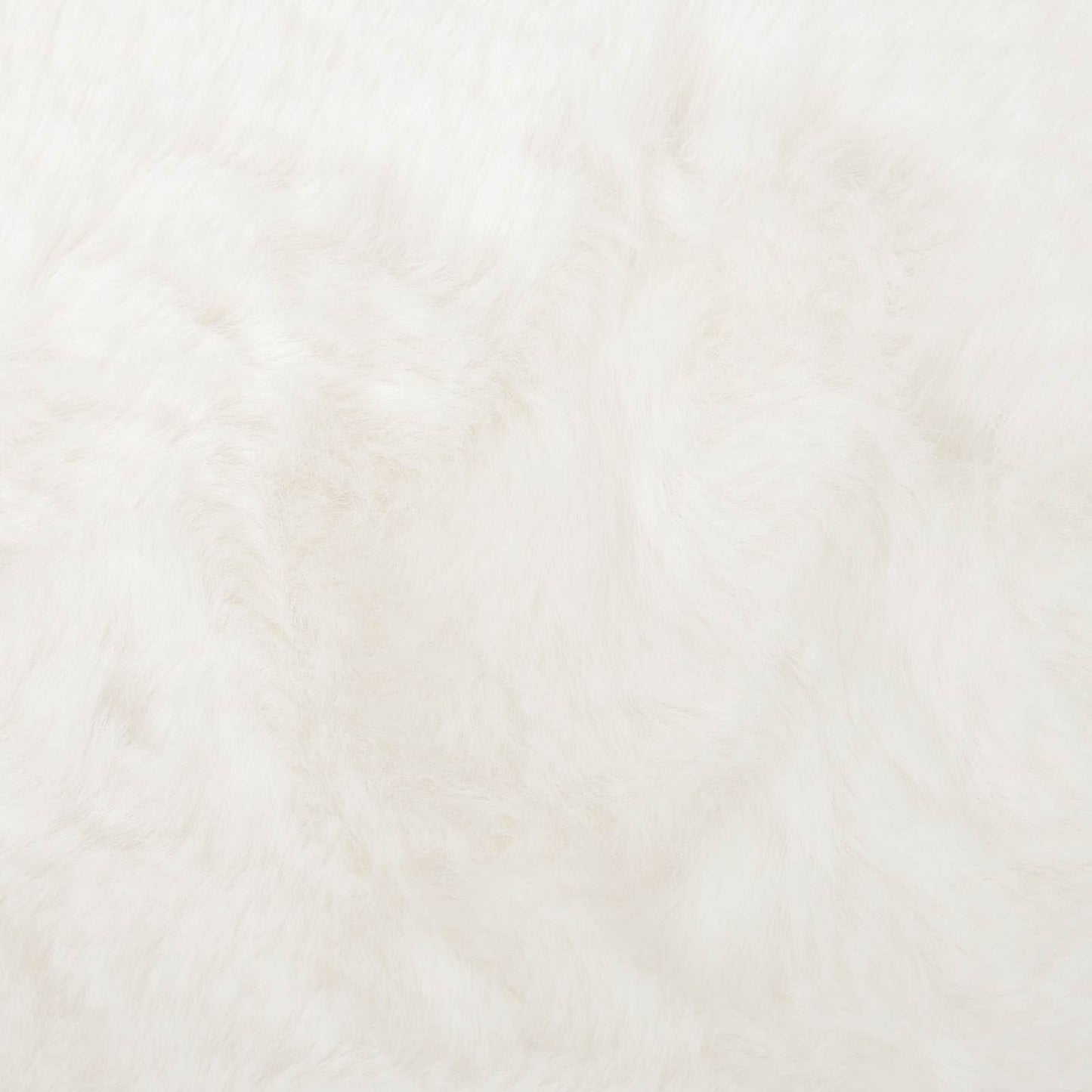 Kunstfell Hasen Teppich Olite Creme 140 x 200 cm Polyester