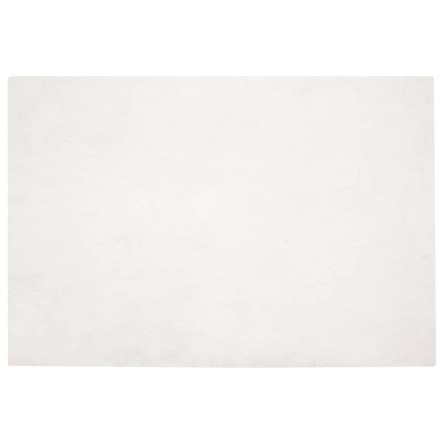Kunstfell Hasen Teppich Olite Creme 140 x 200 cm Polyester