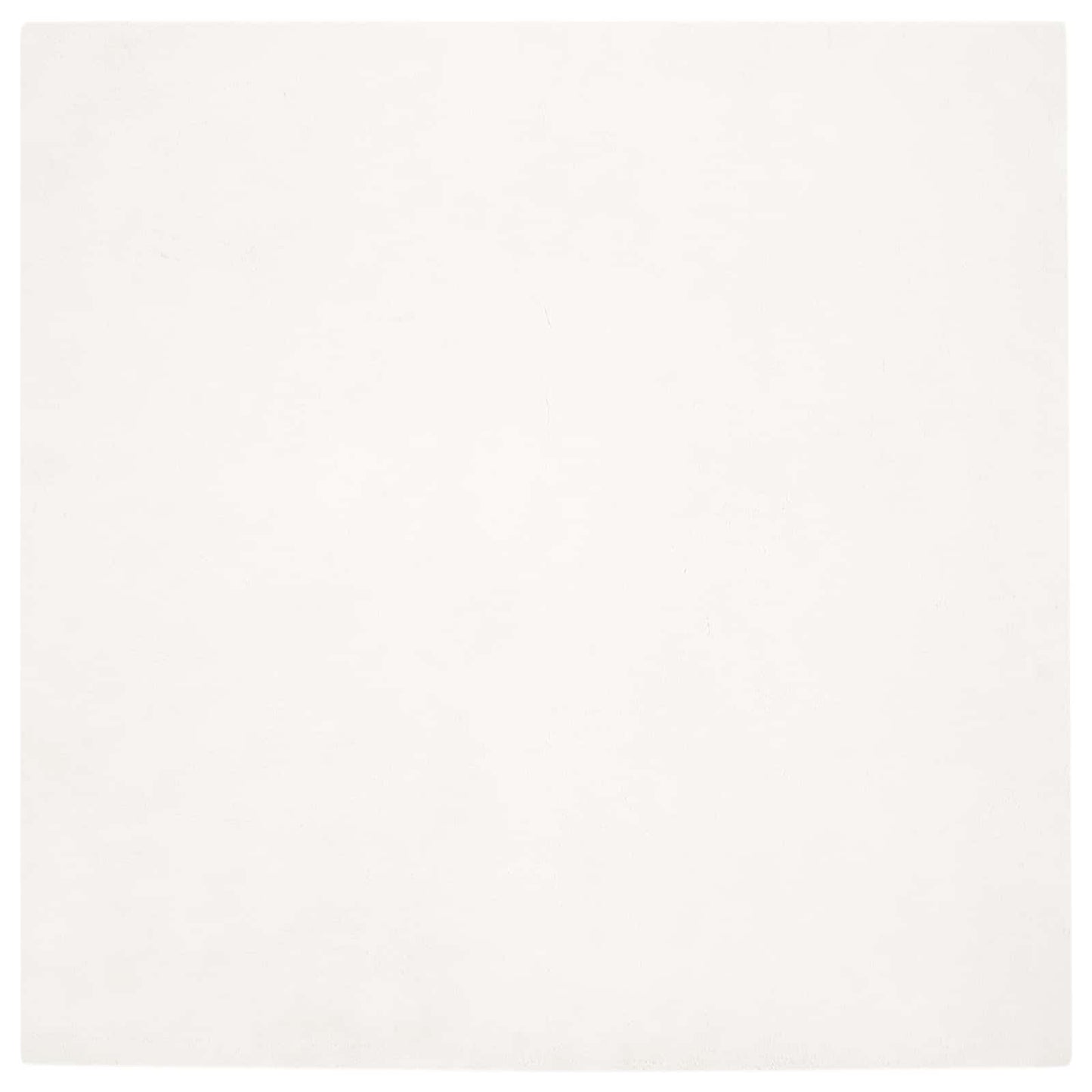 Faux Fur Rabbit Rug Olite Cream 200 x 200 cm Polyester