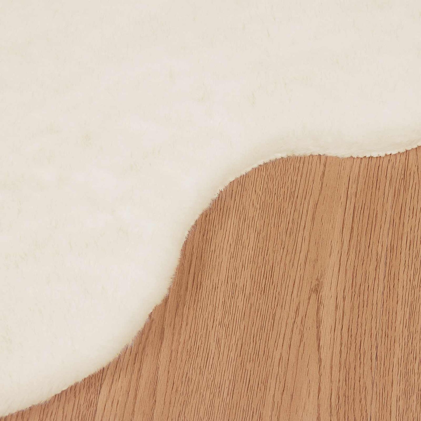 Tapis Lapin Faune Artificielle Olite Crème 50 x 80 cm Polyester