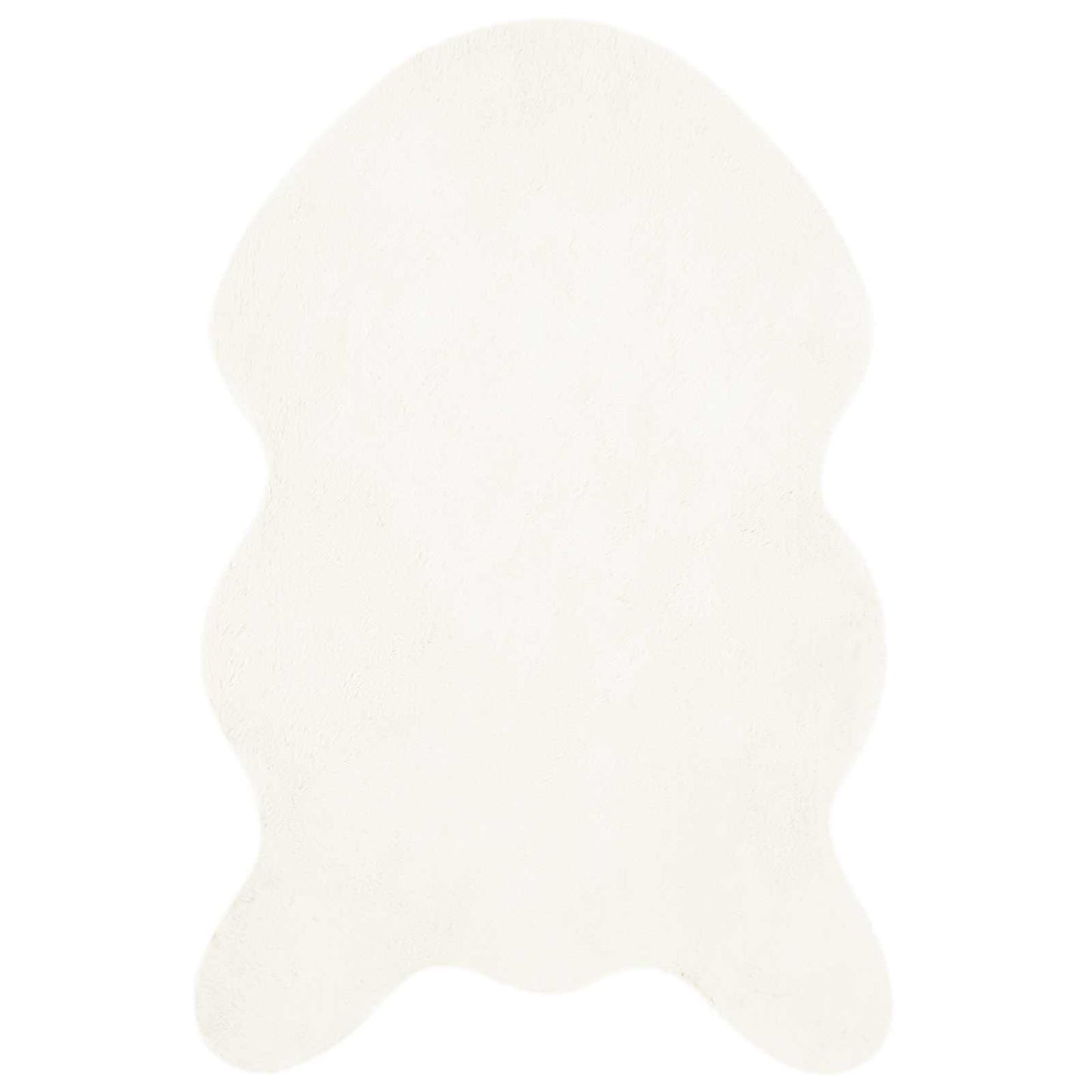 Tapis lapin en fausse fourrure Olite Crème 80 x 120 cm Polyester