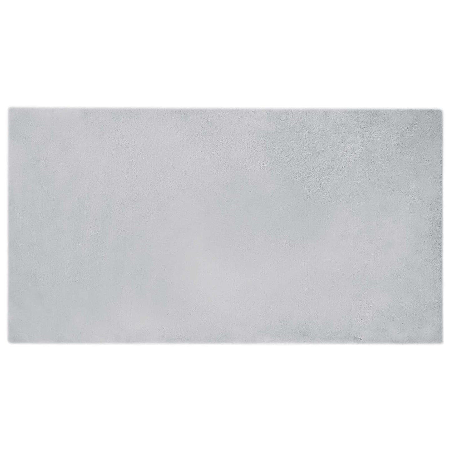 Tapis en fausse fourrure de lapin Olite gris 60 x 110 cm polyester