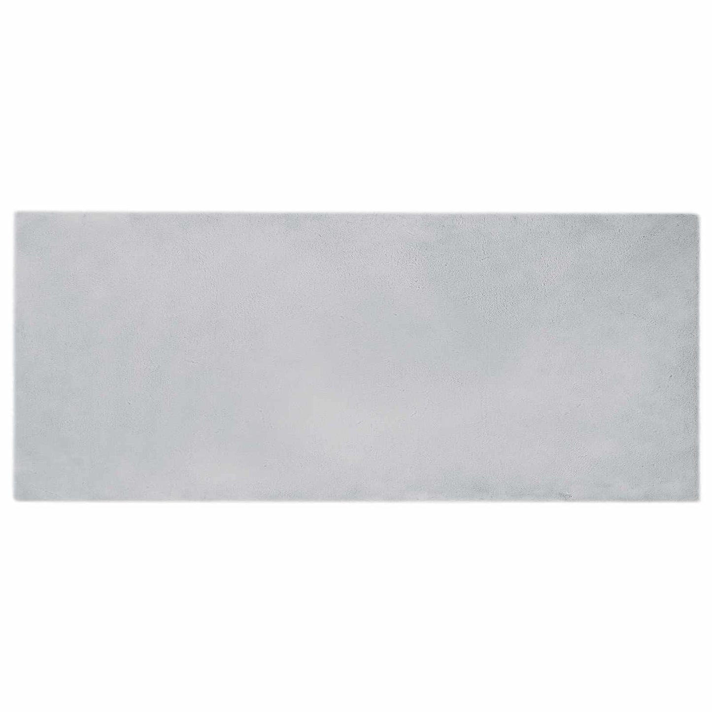Tapis lapin en fausse fourrure Olite gris 80 x 200 cm polyester