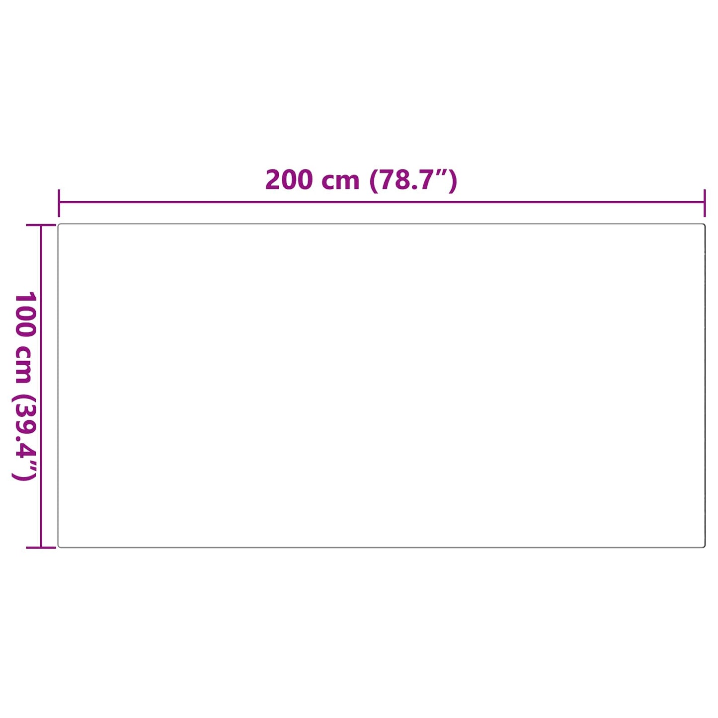 Tapis en fausse fourrure de lapin Olite gris 100 x 200 cm polyester