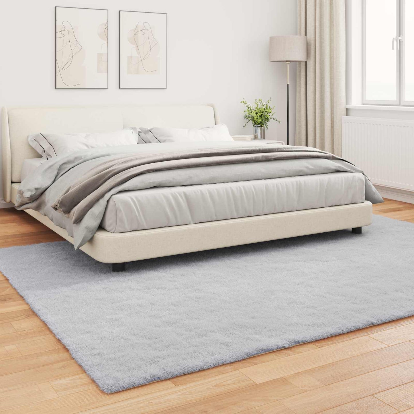 Tapis lapin en fausse fourrure Olite Gris 240 x 340 cm Polyester