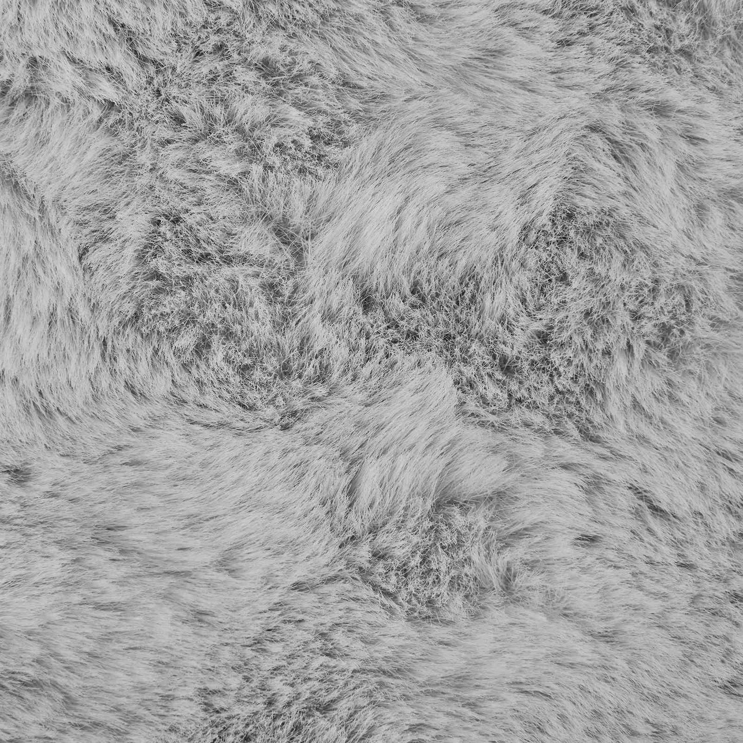 Kunstfell Hasen Teppich Olite Grau 240 x 240 cm Polyester