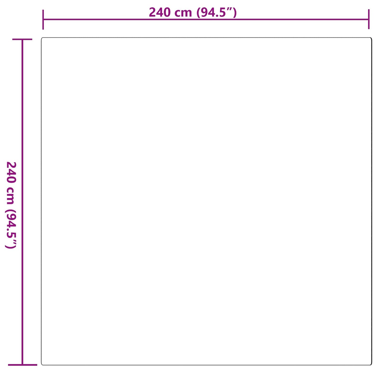 Kunstfell Hasen Teppich Olite Grau 240 x 240 cm Polyester