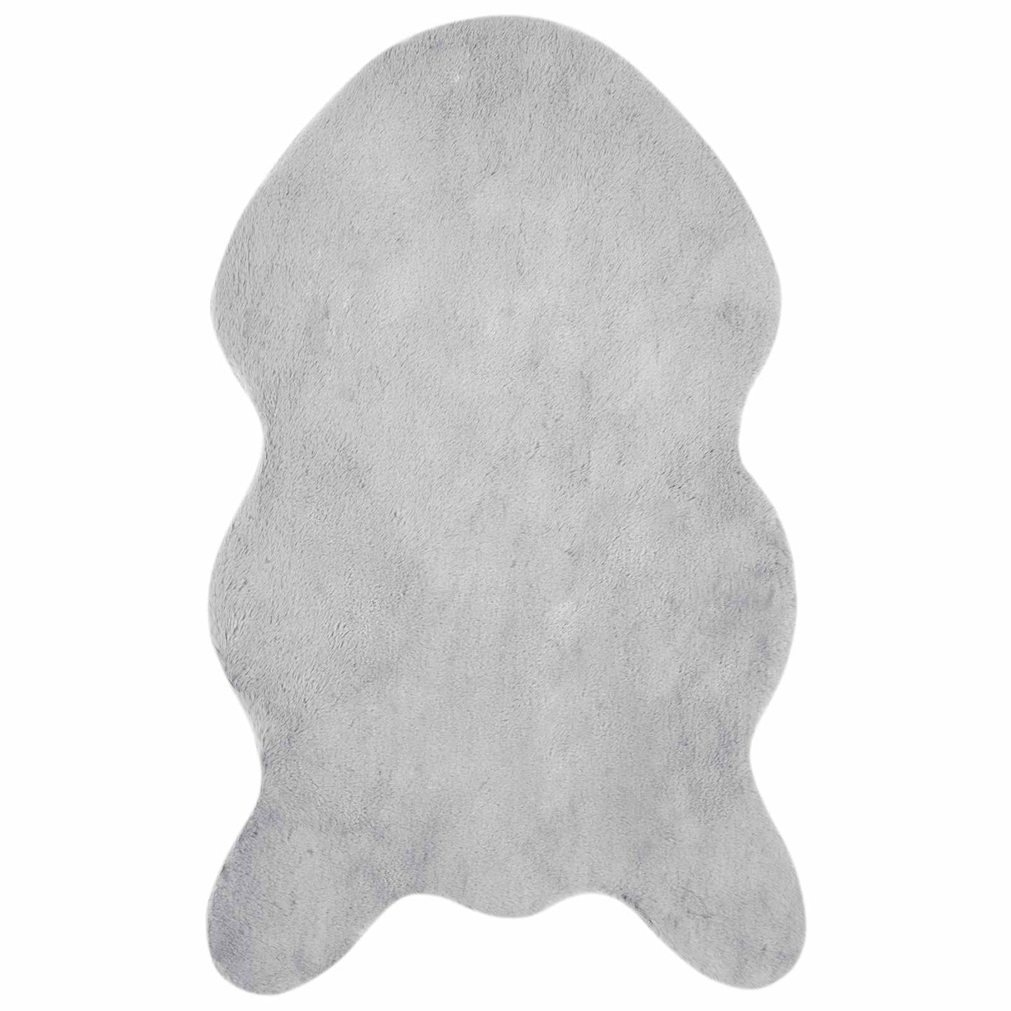 Tapis Olite Lapin en Fausse Fourrure Gris 50 x 80 cm Polyester