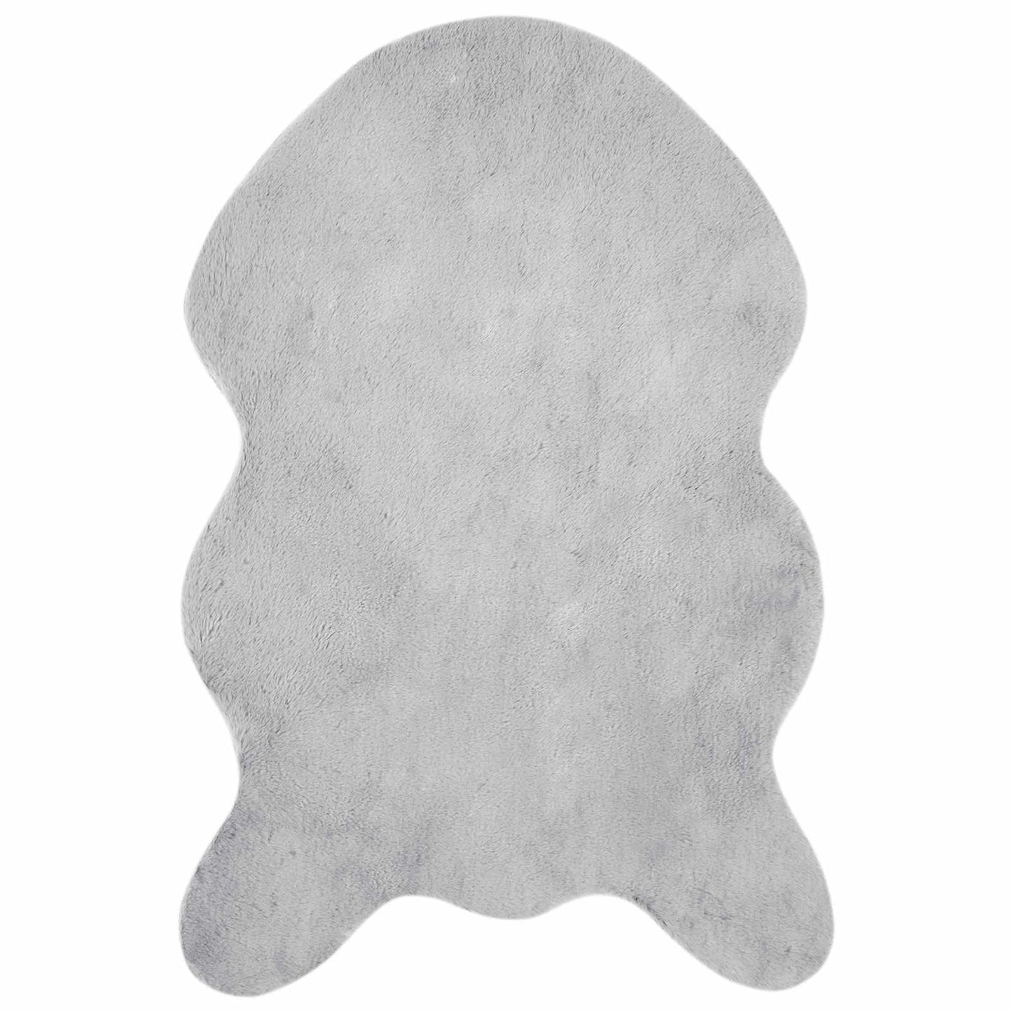 Tapis lapin en fausse fourrure Olite Gris 60 x 90 cm Polyester