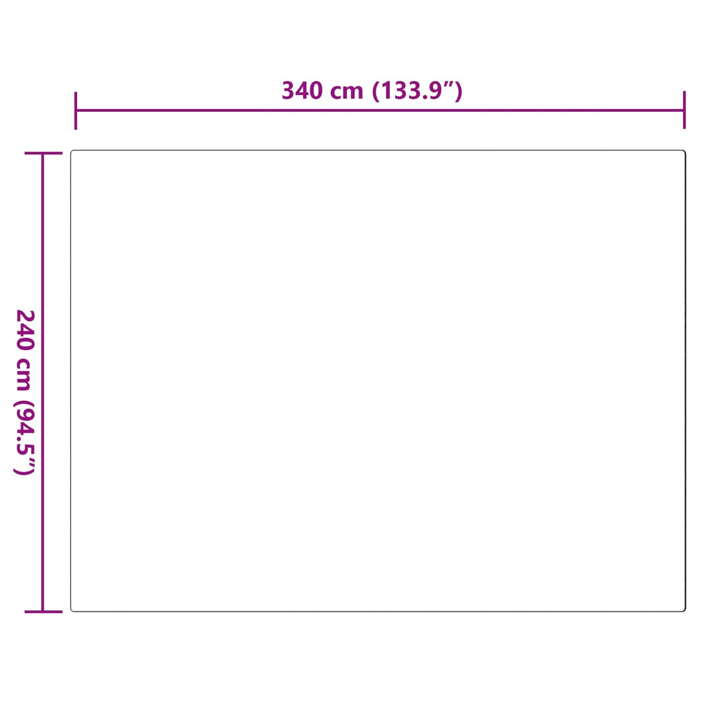 Tapis en fausse fourrure lapin Olite Rose 240 x 340 cm Polyester
