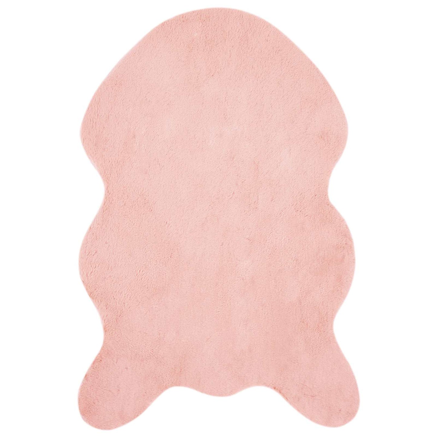 Tapis en fausse fourrure de lapin Olite Rose 80 x 120 cm Polyester