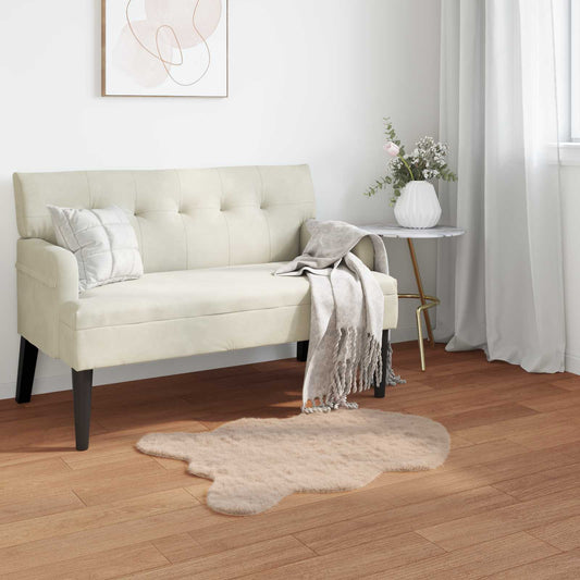 Kunstfell Hasen Teppich Olite Taupe 80 x 120 cm Polyester