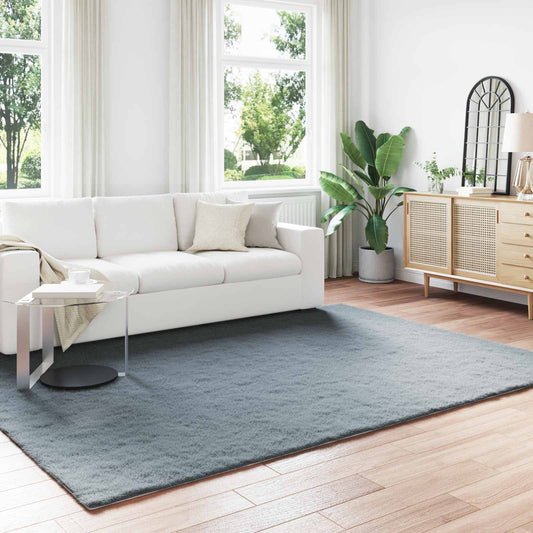 Faux Fur Rabbit Rug Olite Anthracite 240 x 340 cm Polyester