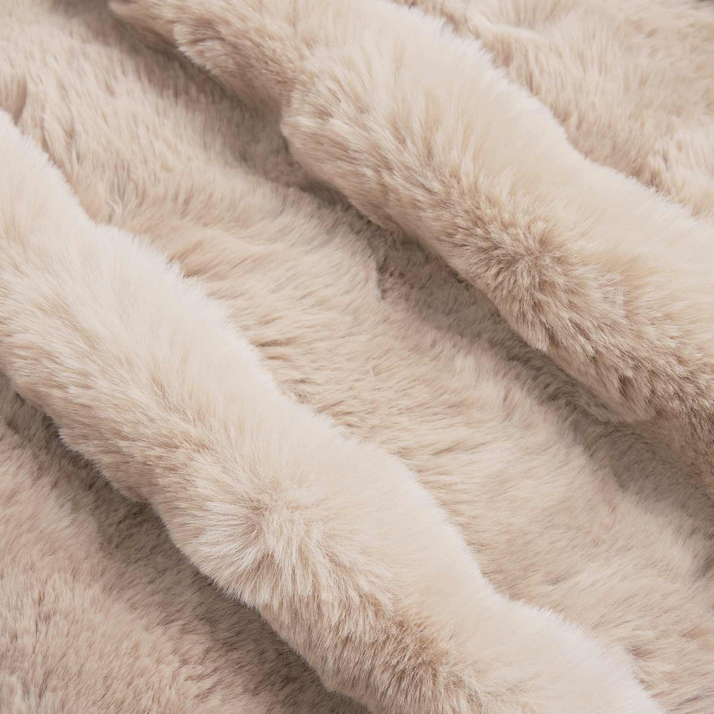 Kunstfell Kaninchenfell Decke Olite 4 pcs Beige 220 x 240 cm