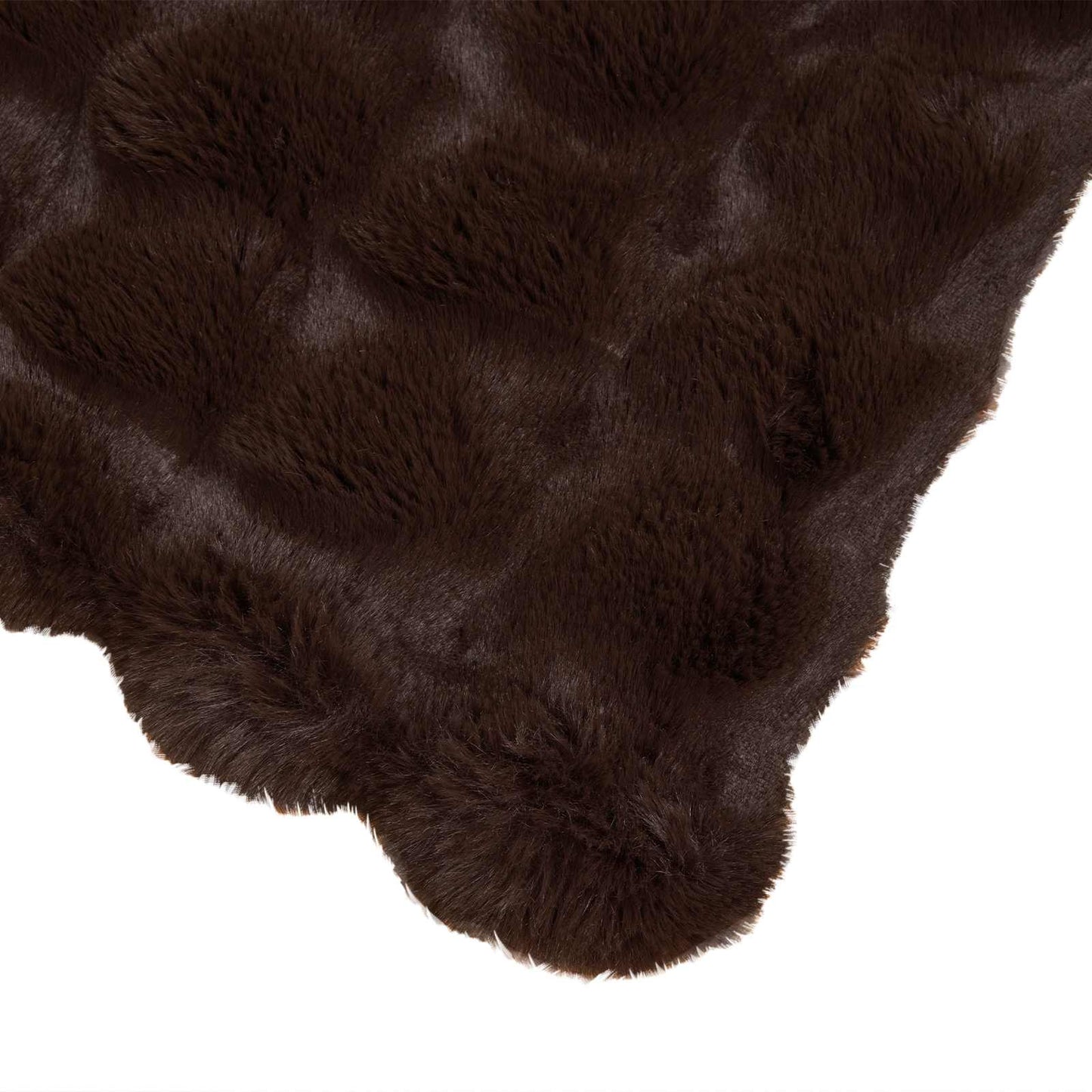 Couverture en fausse fourrure de lapin Olite Chameau 150 x 220 cm