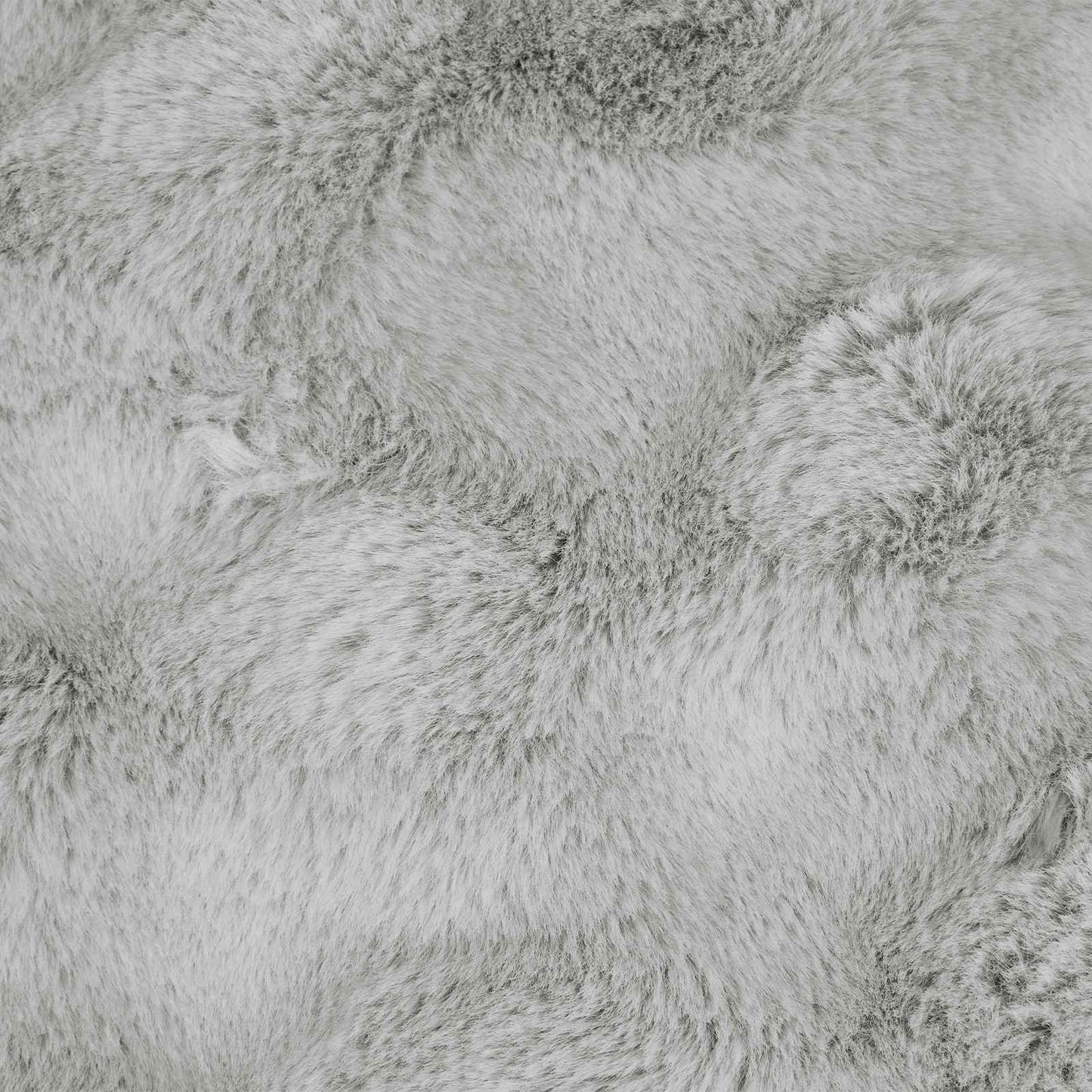 Kunstfell Kaninchenfell Decke Olite Grau 130 x 150 cm Polyester