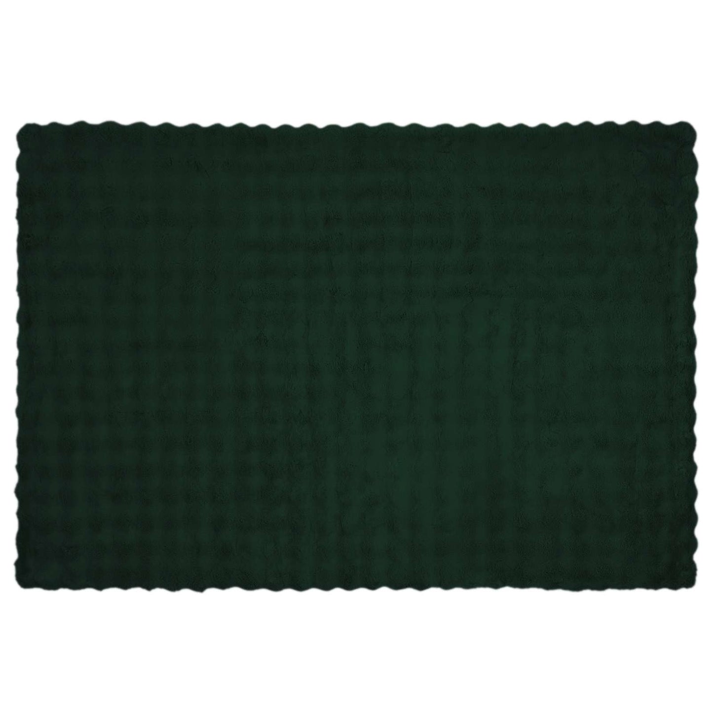 Kunstfell Kaninchenfell Decke Olite 4 pcs Dunkelgrün Polyester