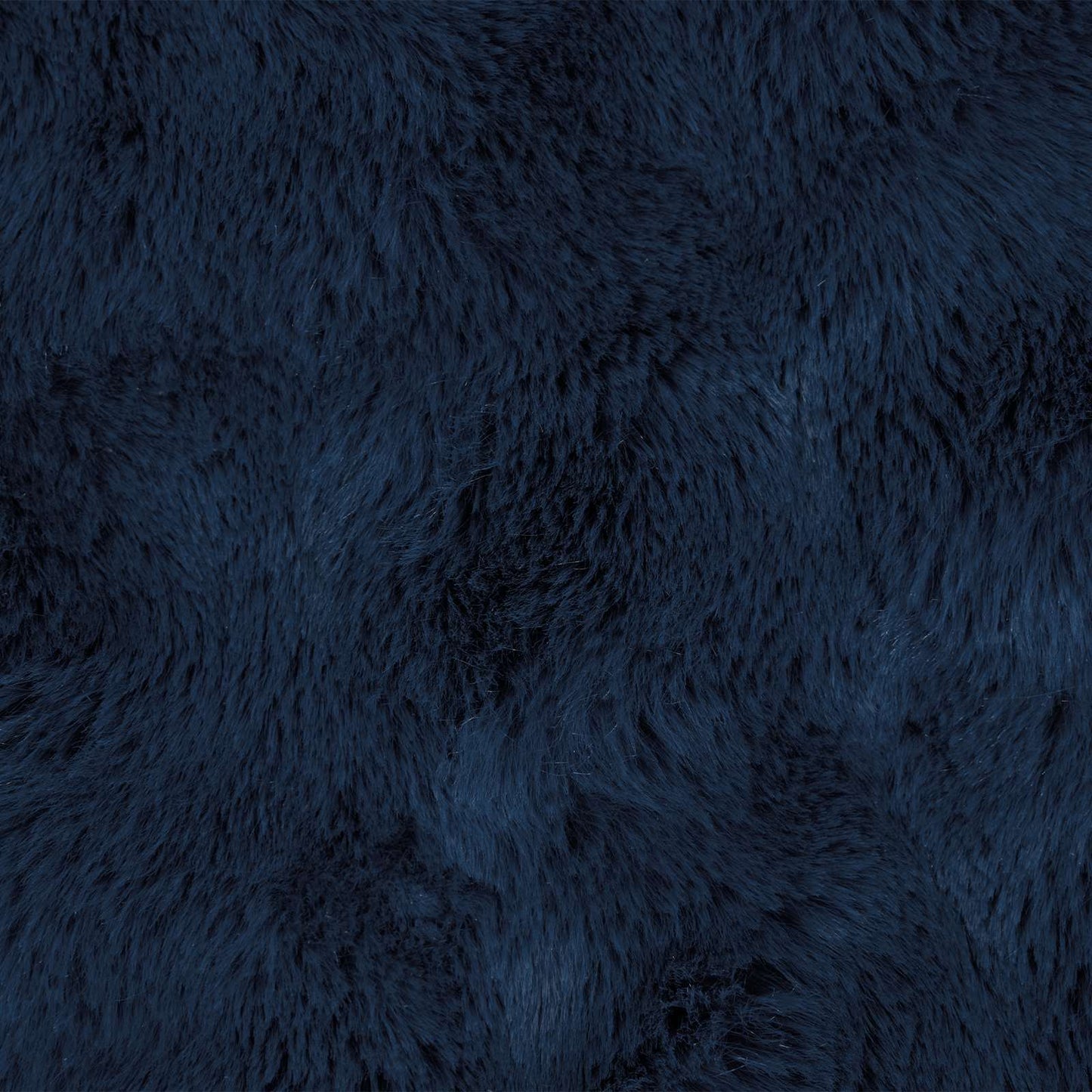 Couverture en fausse fourrure de lapin Olite bleu marine 150 x 220 cm