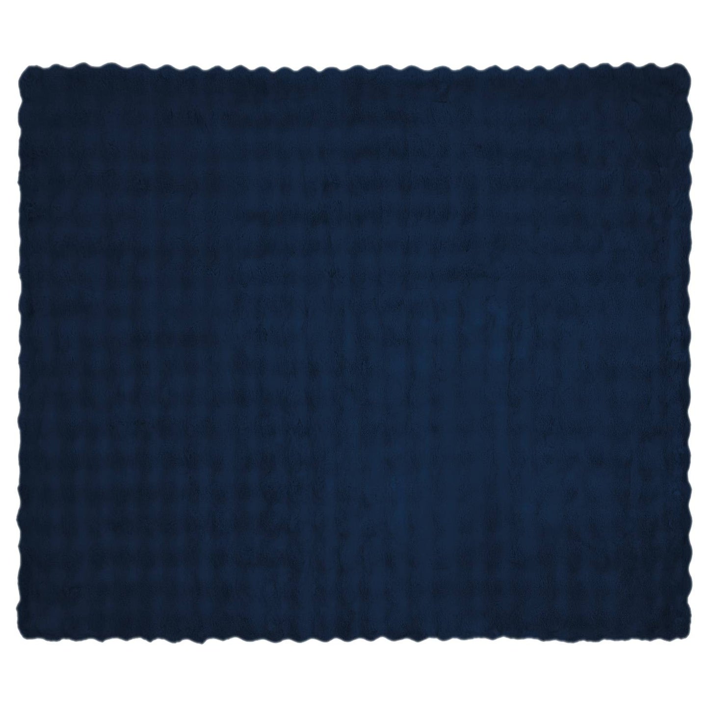 Kunstfell Kaninchenfell Decke Olite Marineblau 220 x 240 cm