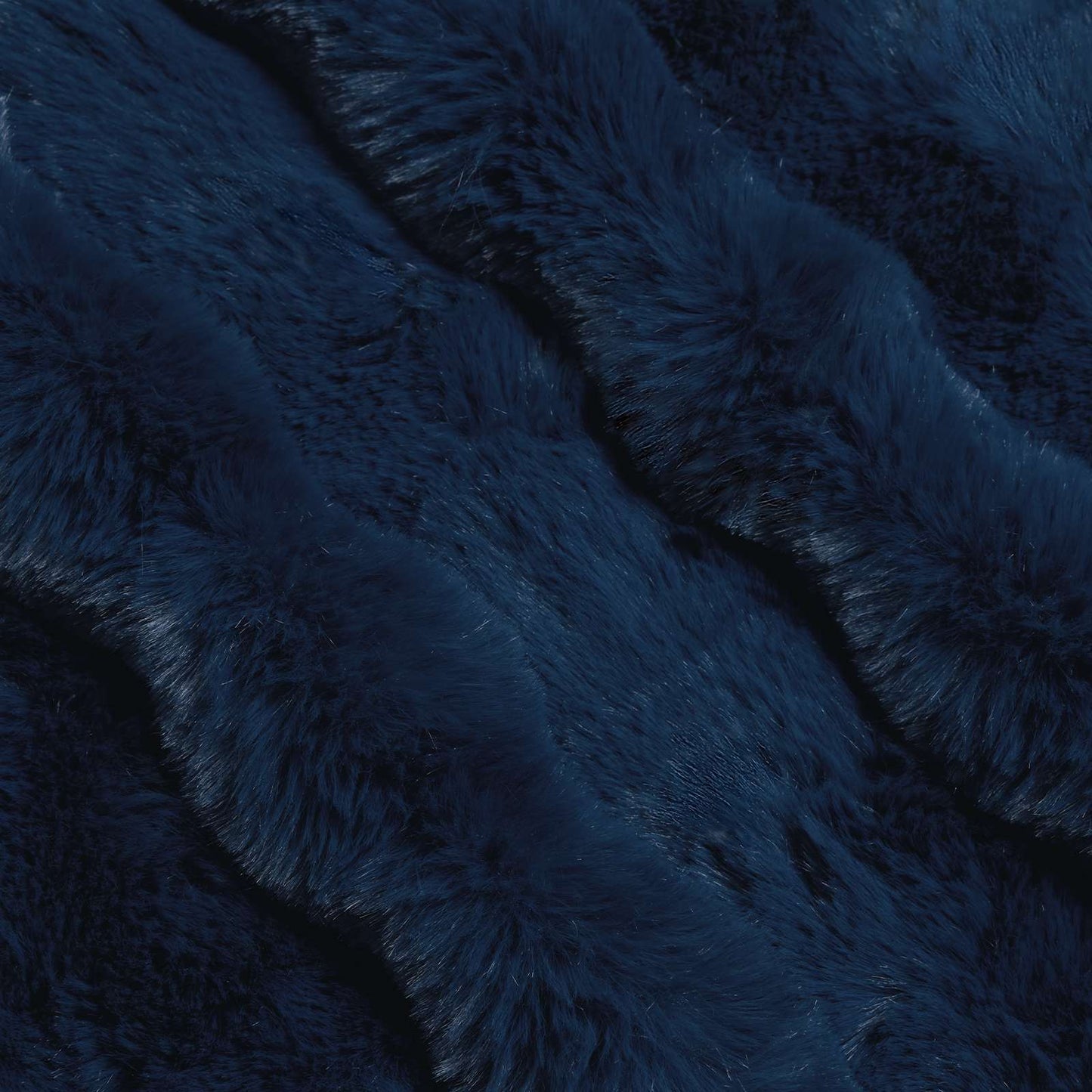 Kunstfell Kaninchenfell Decke Olite Marineblau 240 x 270 cm