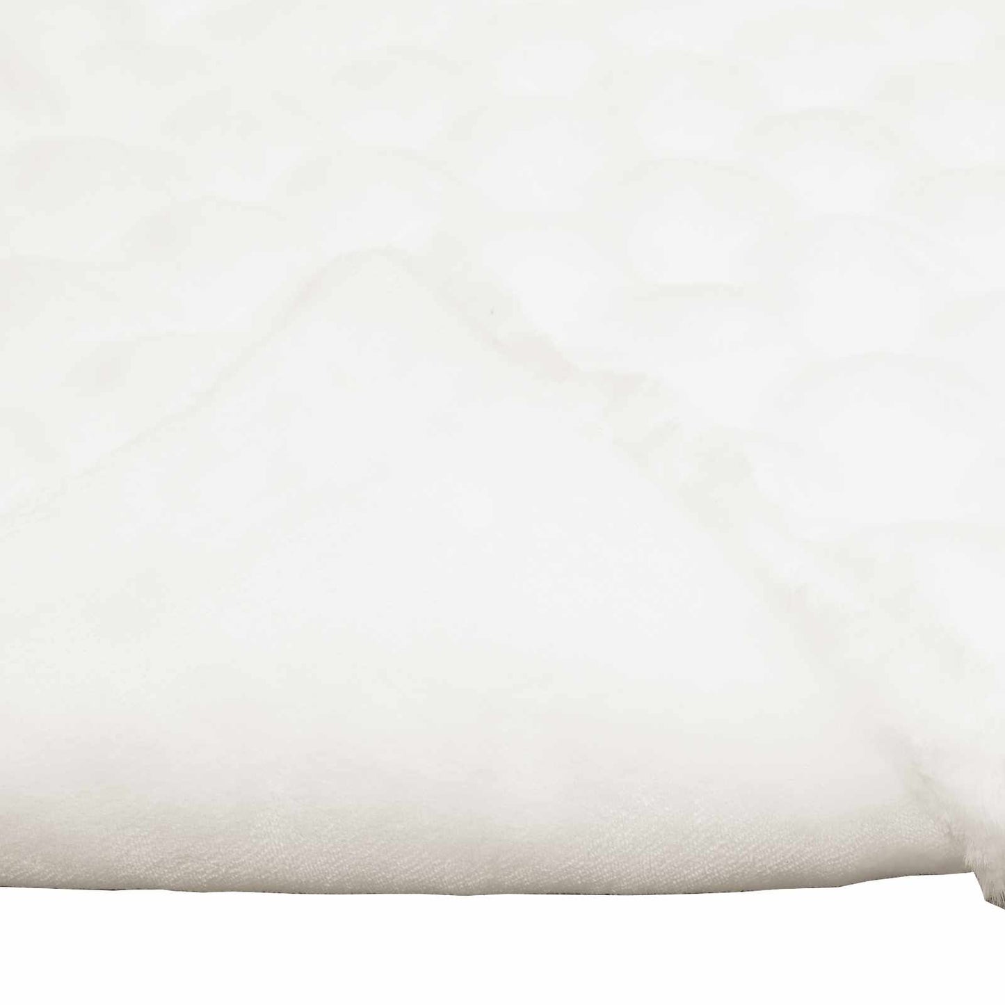 Faux Fur Rabbit Fur Blanket Olite 4 pcs White 130 x 150 cm