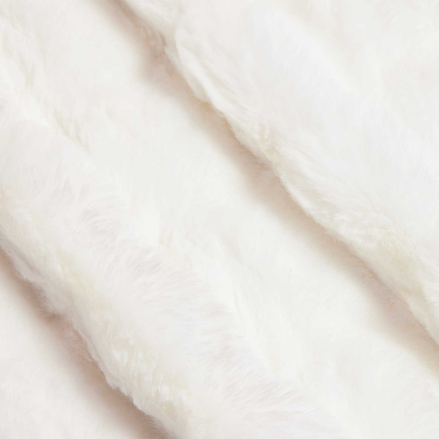 Faux Fur Rabbit Fur Blanket Olite 4 pcs White 150 x 220 cm