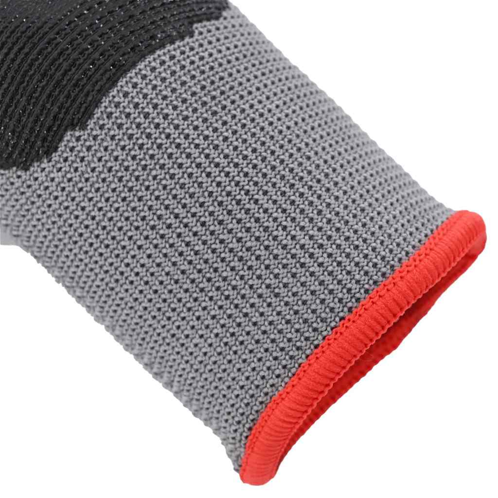 Arbeitshandschuhe 12 pcs Grau und Schwarz 7 / S Polyester
