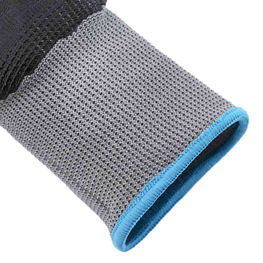 Arbeitshandschuhe 24 pcs Grau und Schwarz 9 / l Polyester