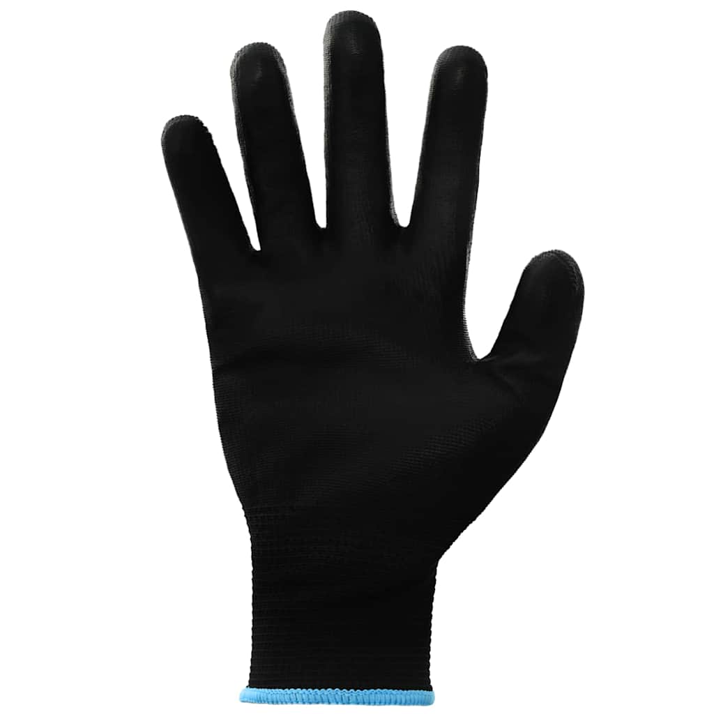 Arbeitshandschuhe 24 pcs Schwarz 9 / l Polyester
