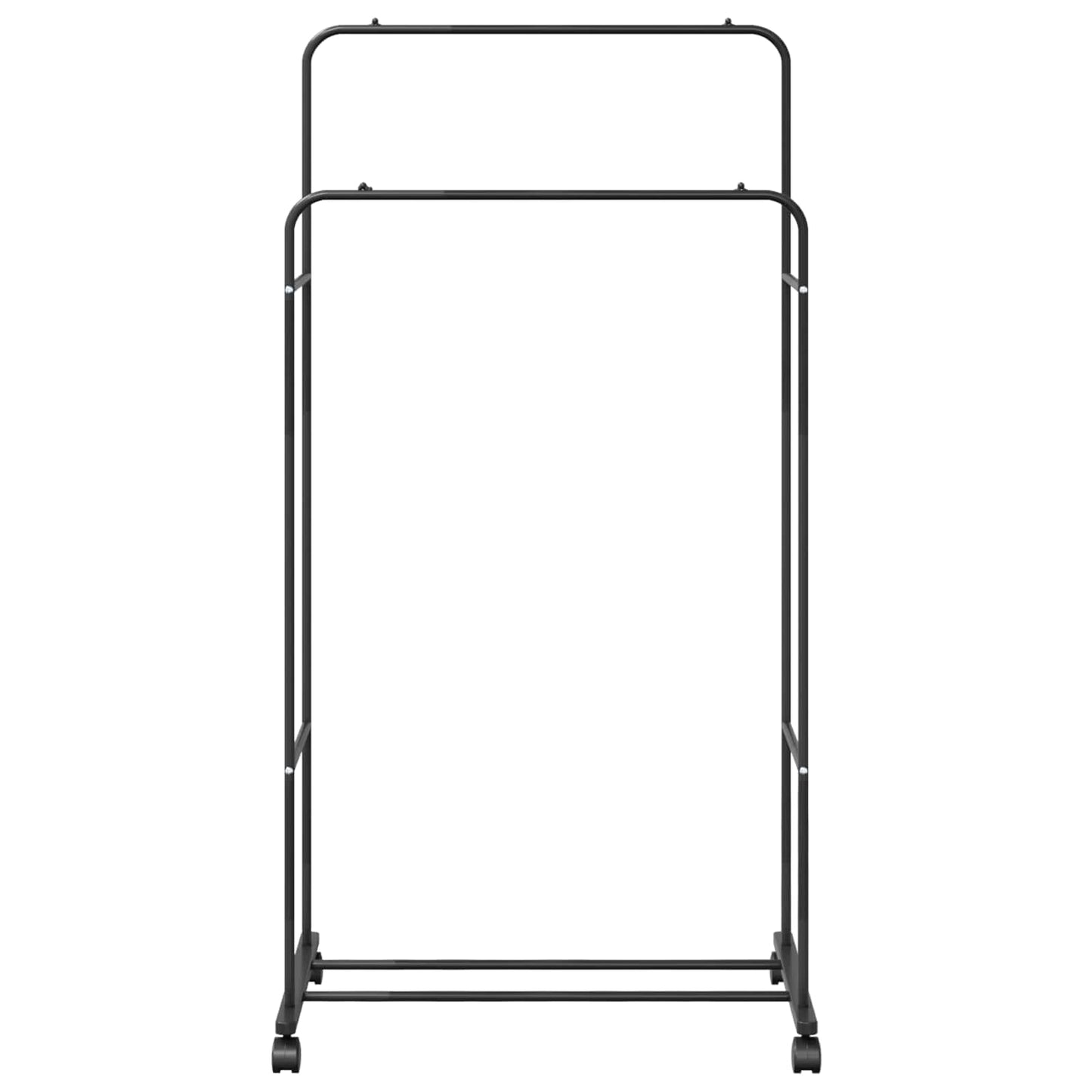 Clothes Rack Solid Black 80 x 53 x 156 cm