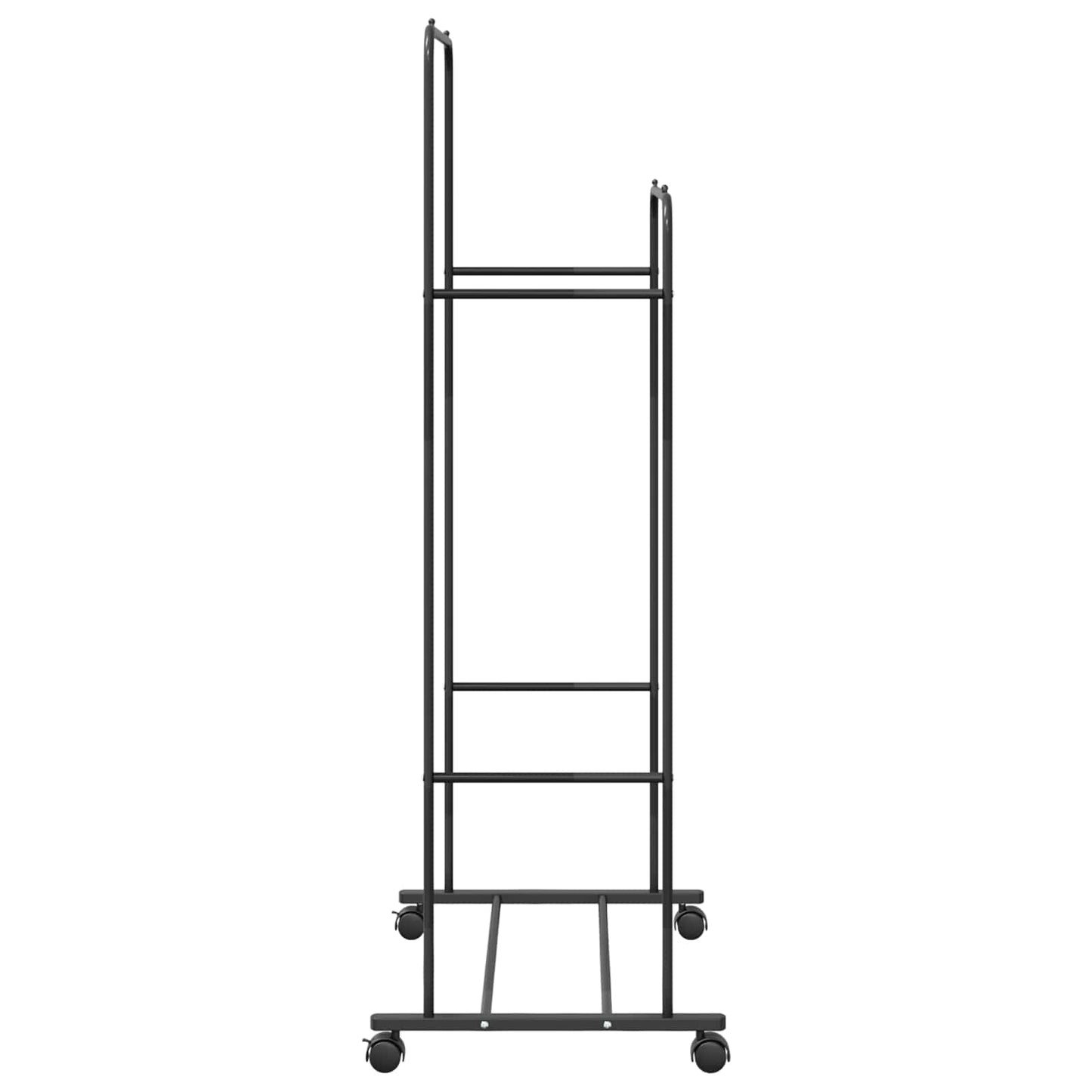 Clothes Rack Solid Black 80 x 53 x 156 cm