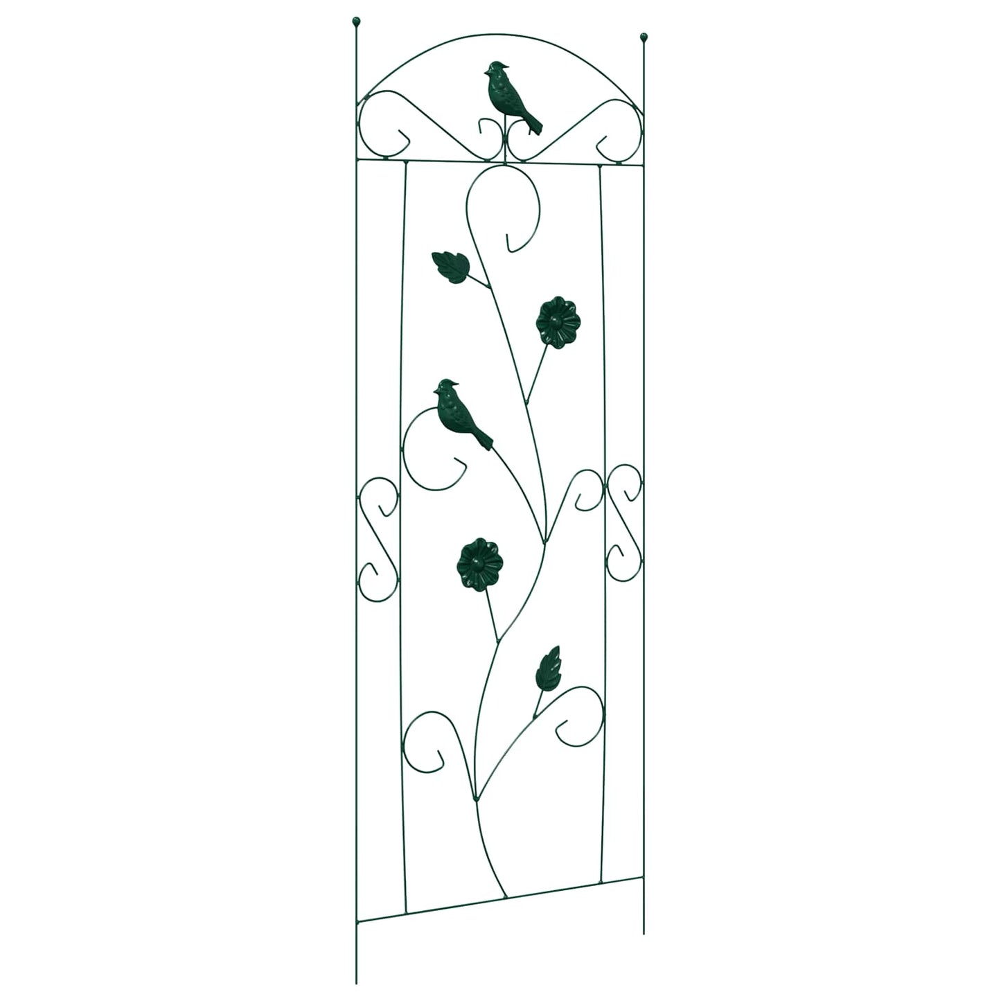 Gartenzaun 3 pcs Grün 110 x 40 cm Stahl