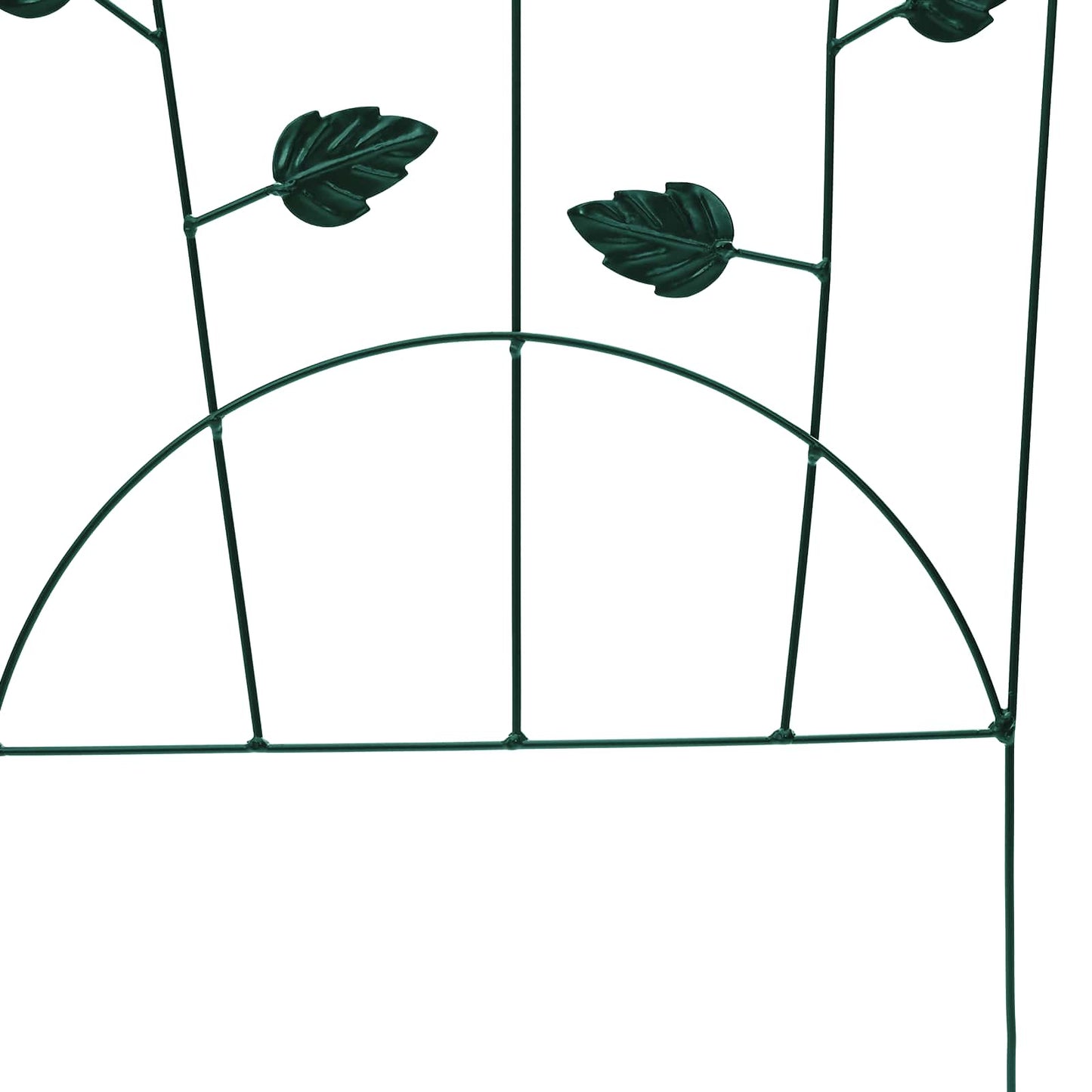 Gartenzaun 3 pcs Grün 110,5 x 42,5 cm Stahl