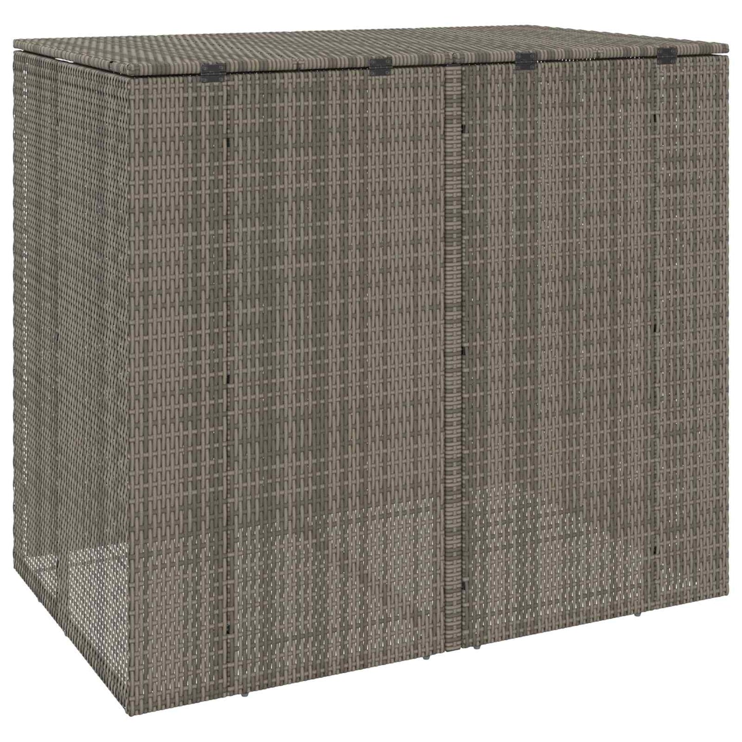 Mülltonnenbox 2 pcs Grau 65 x 80 x 115 cm Polyethylen