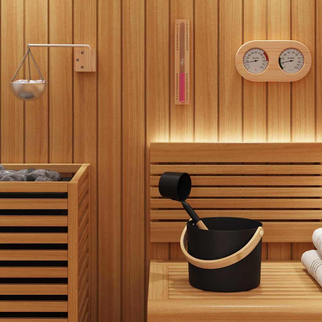 Sauna Zubehör Set 5 pcs Schwarz