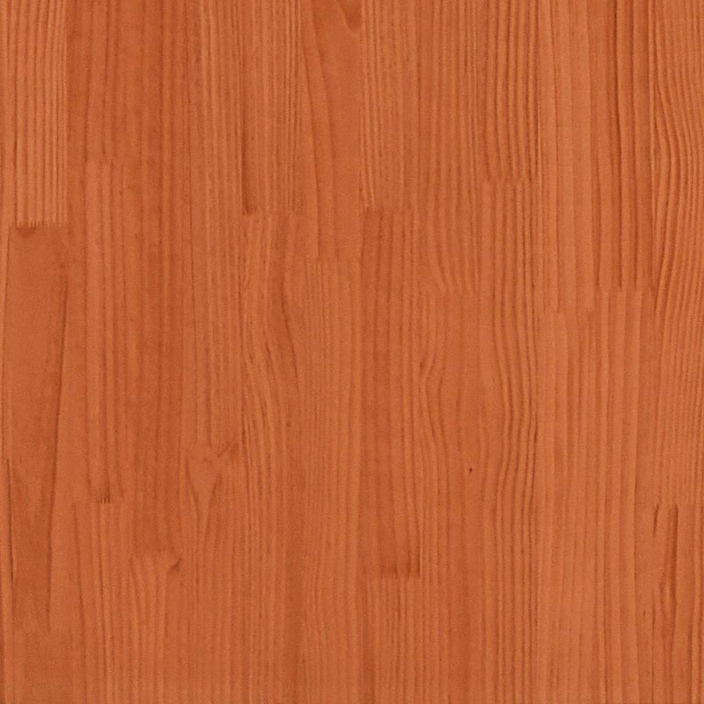 Hundebett Wachsbraun 55 x 45 x 28 cm Massives Kiefernholz