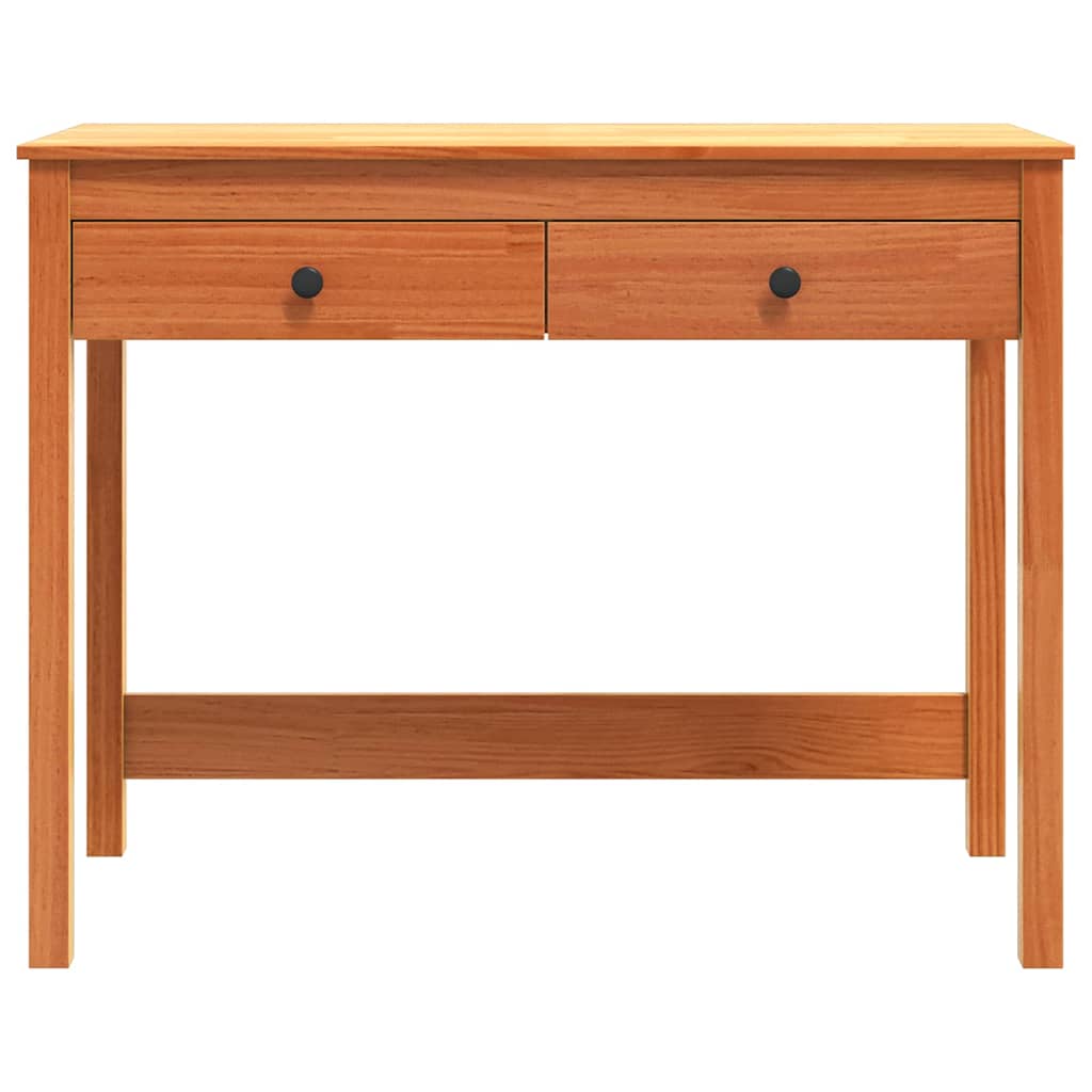 Schreibtisch Max Braun 100 x 50 x 78 cm Massives Kiefernholz