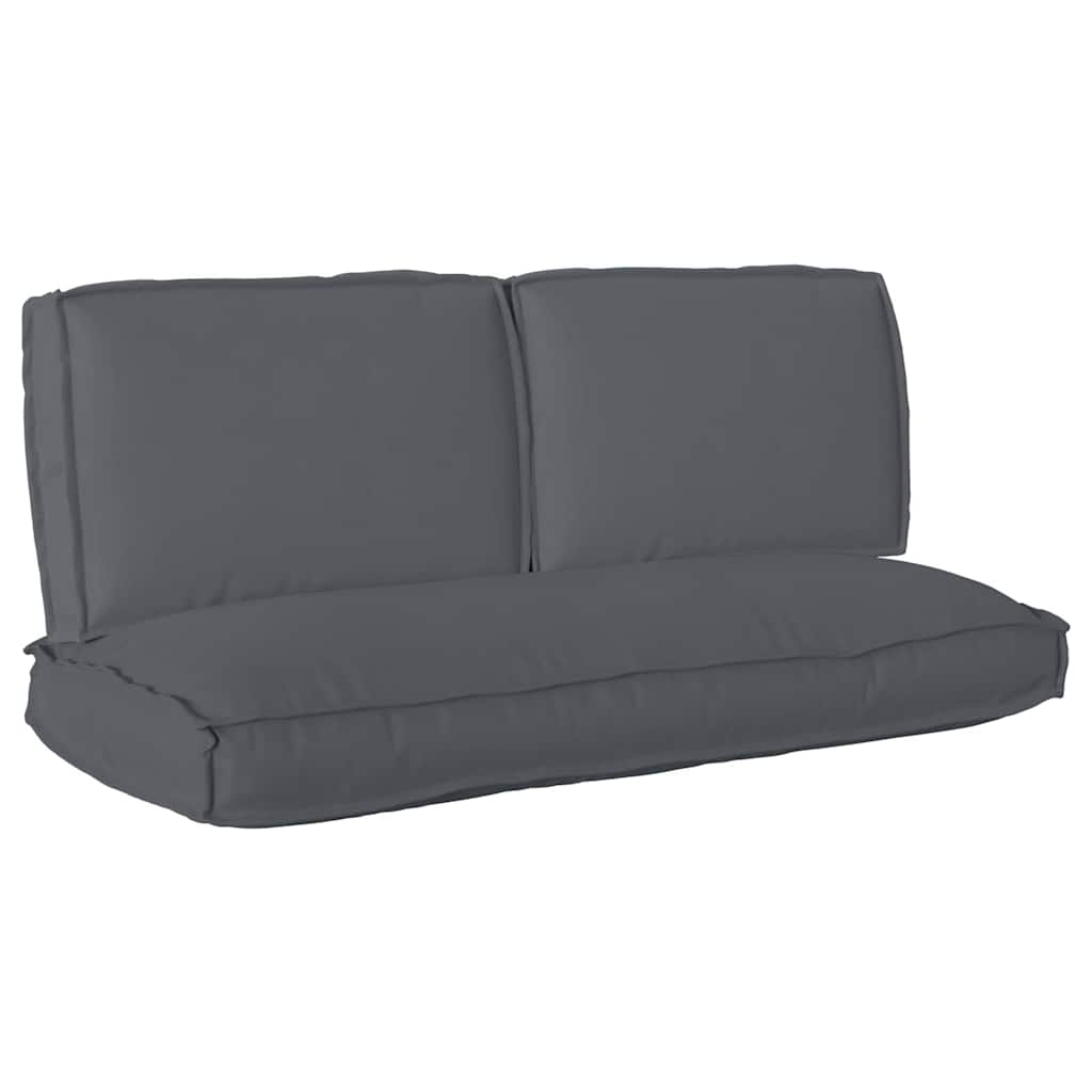 Ensemble de coussins de palette 3 pièces anthracite 120 x 50 x 12 cm tissu Oxford