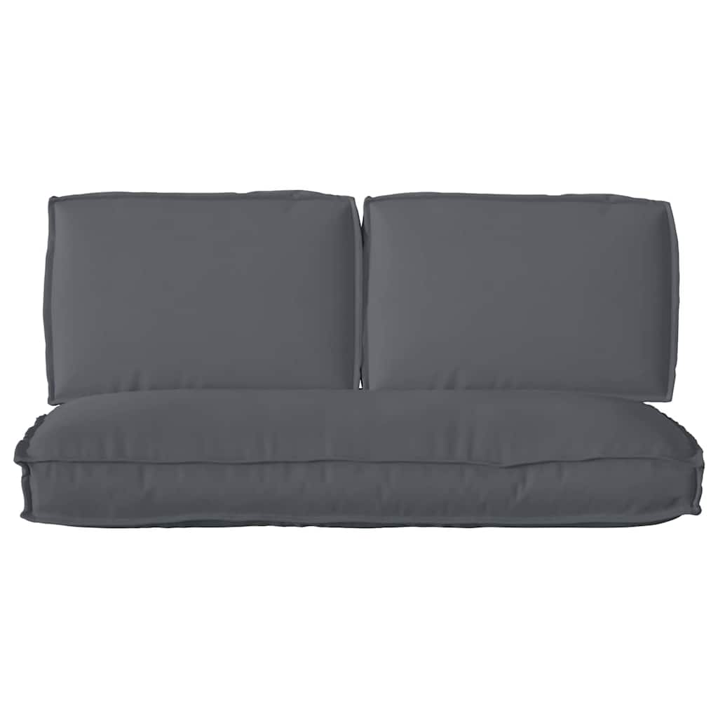 Ensemble de coussins de palette 3 pièces anthracite 120 x 50 x 12 cm tissu Oxford