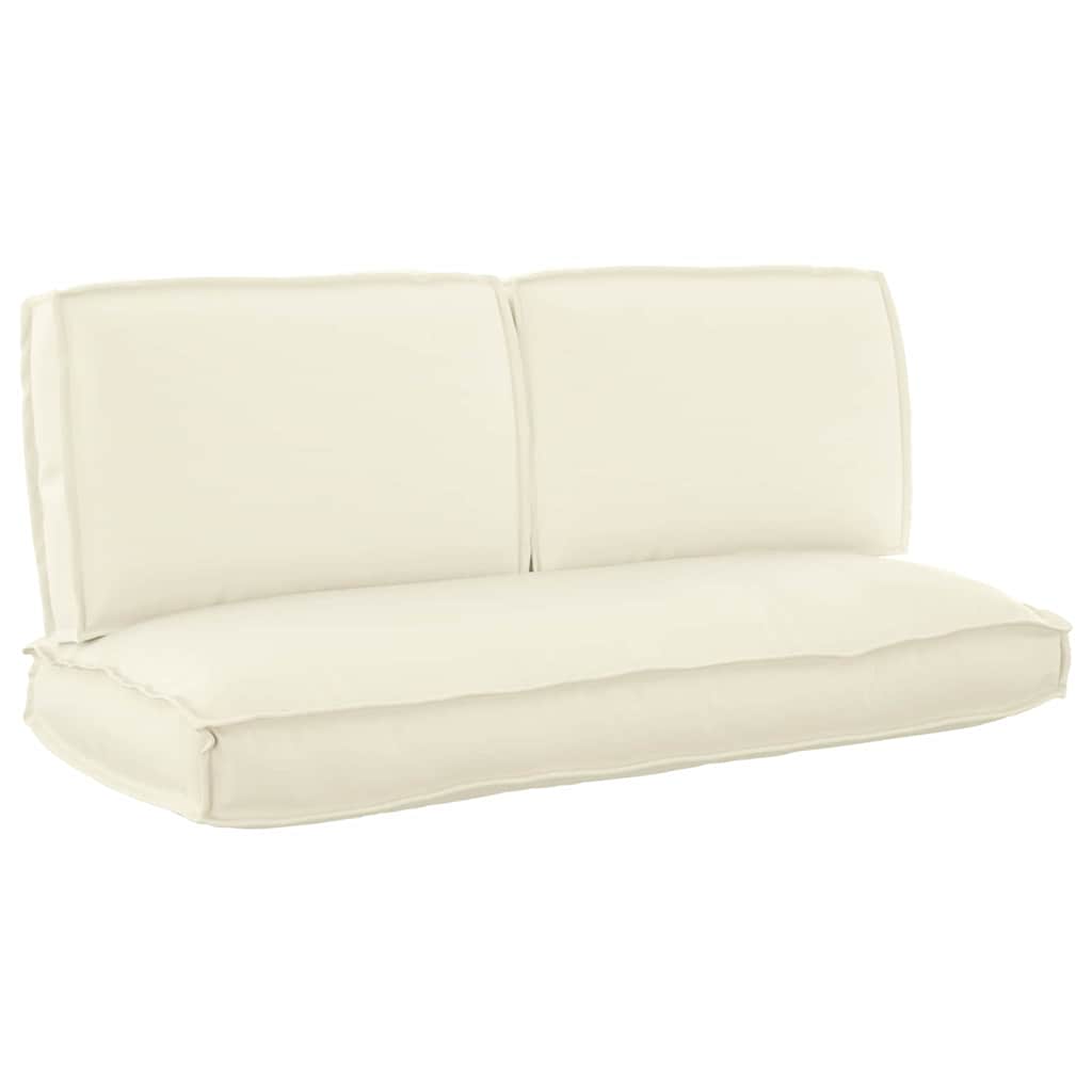 Pallet Cushion Set 3 pcs Cream 120 x 50 x 12 cm Oxford Fabric