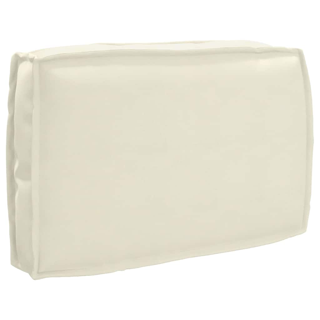 Pallet Cushion Set 3 pcs Cream 120 x 50 x 12 cm Oxford Fabric