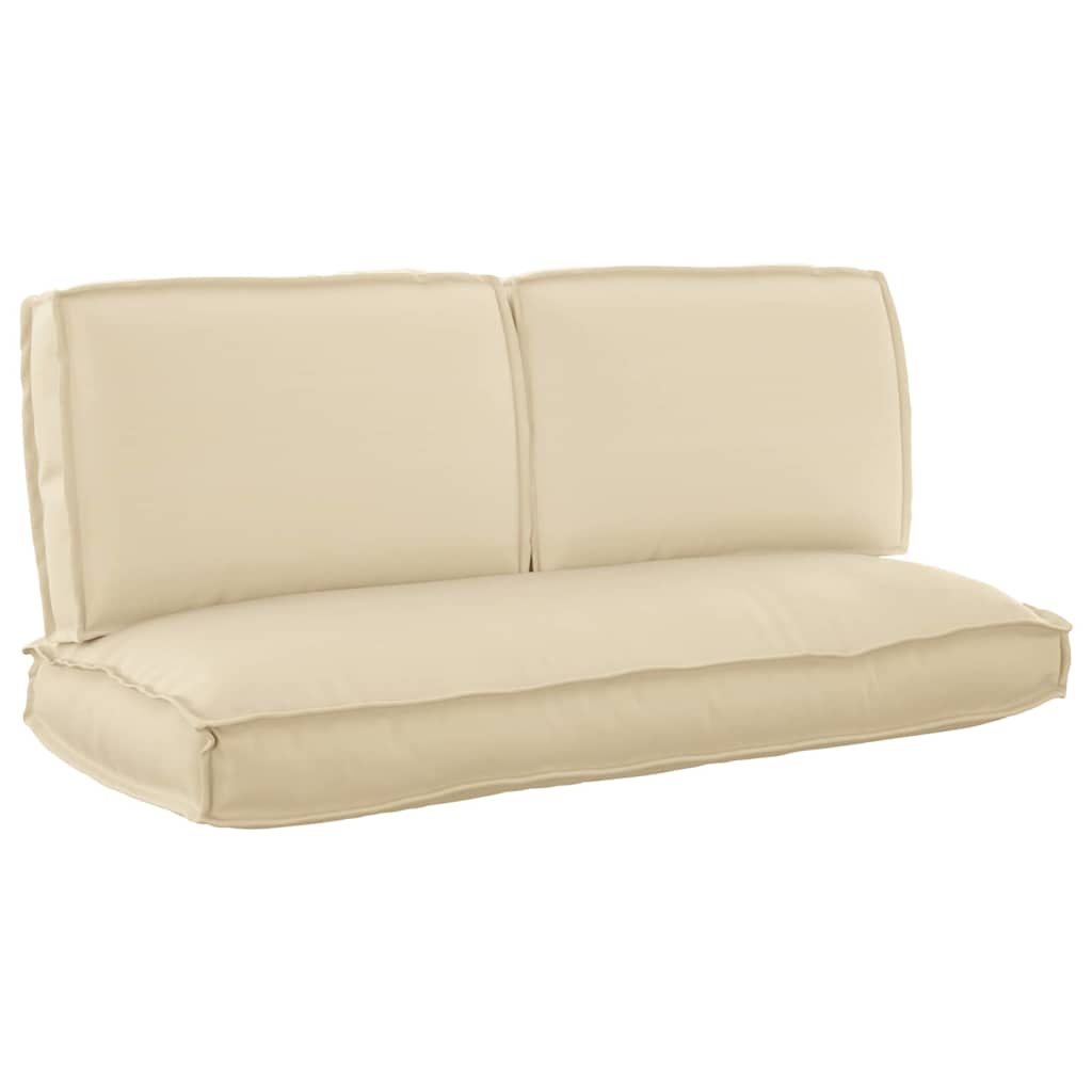Pallet Cushion Set 3 pcs Beige 120 x 50 x 12 cm Oxford Fabric