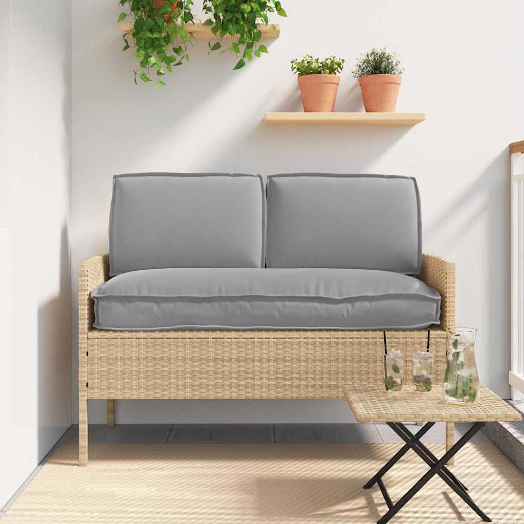 Cushion set 3 pcs grey Oxford fabric
