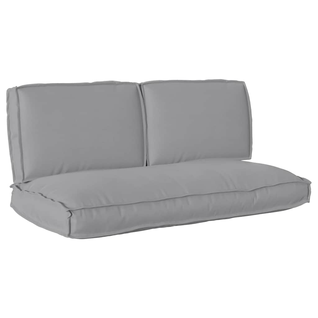 Cushion set 3 pcs grey Oxford fabric