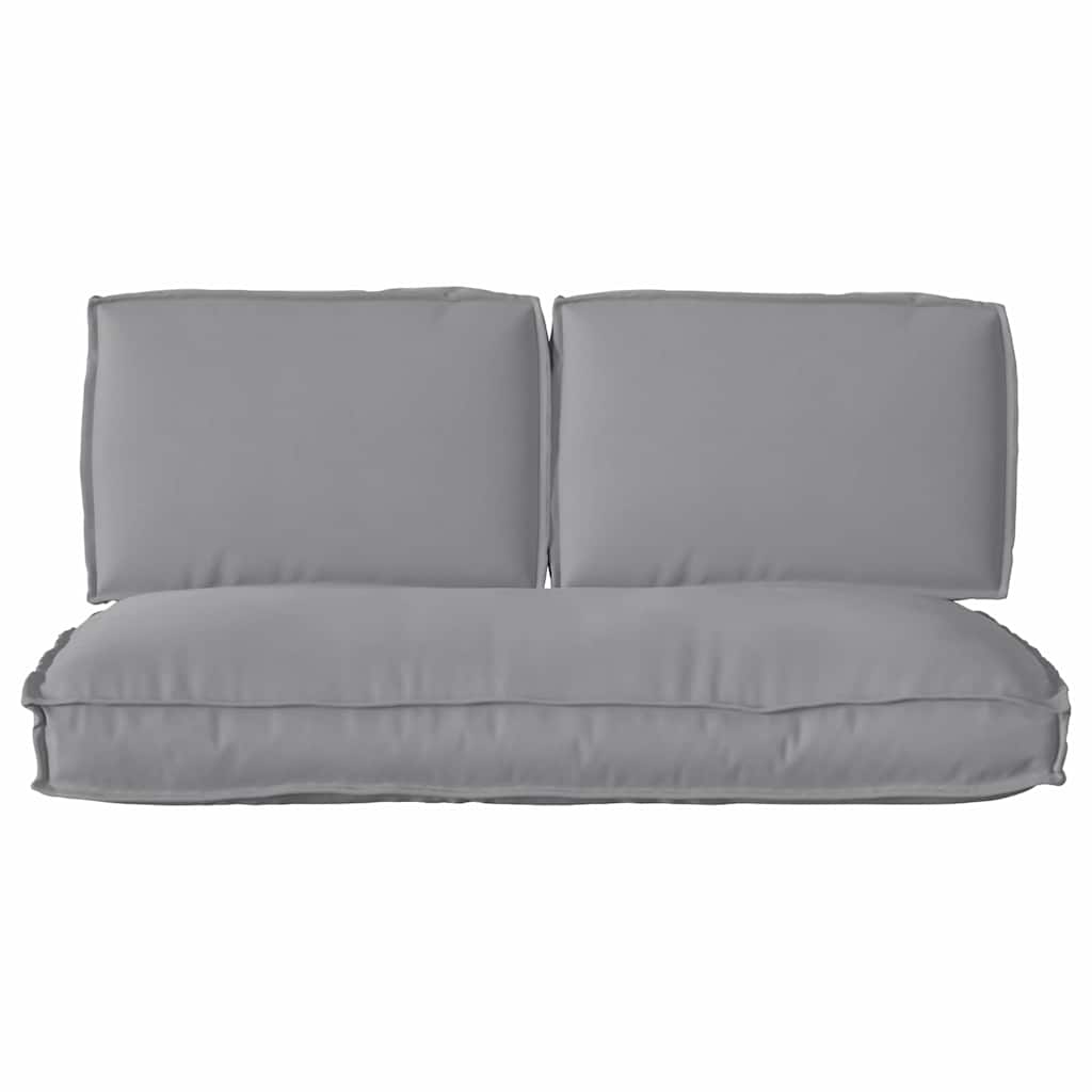 Cushion set 3 pcs grey Oxford fabric