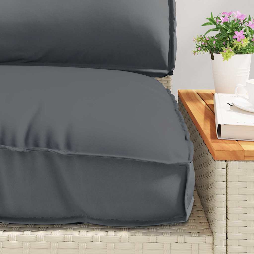 Pallet Cushion Set 3 pcs Anthracite 120 x 80 x 12 cm Oxford Fabric