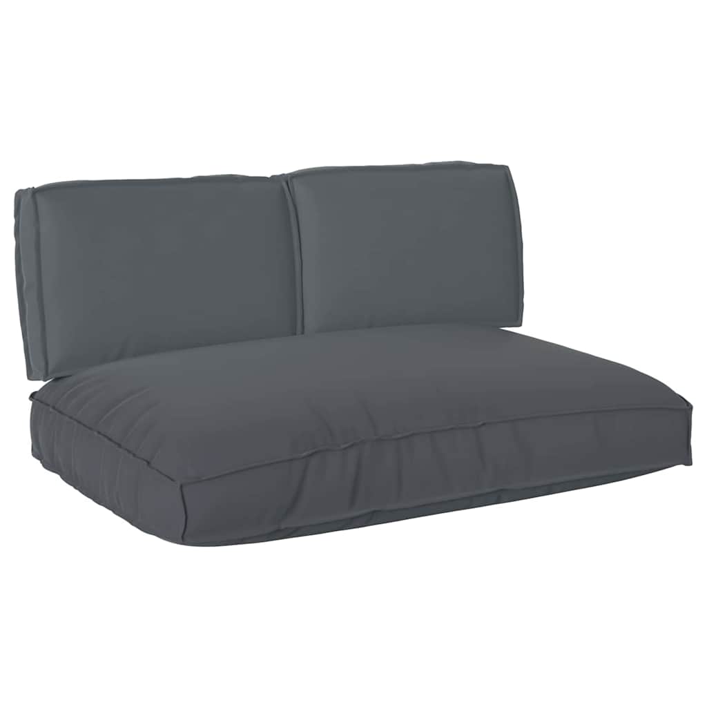 Pallet Cushion Set 3 pcs Anthracite 120 x 80 x 12 cm Oxford Fabric